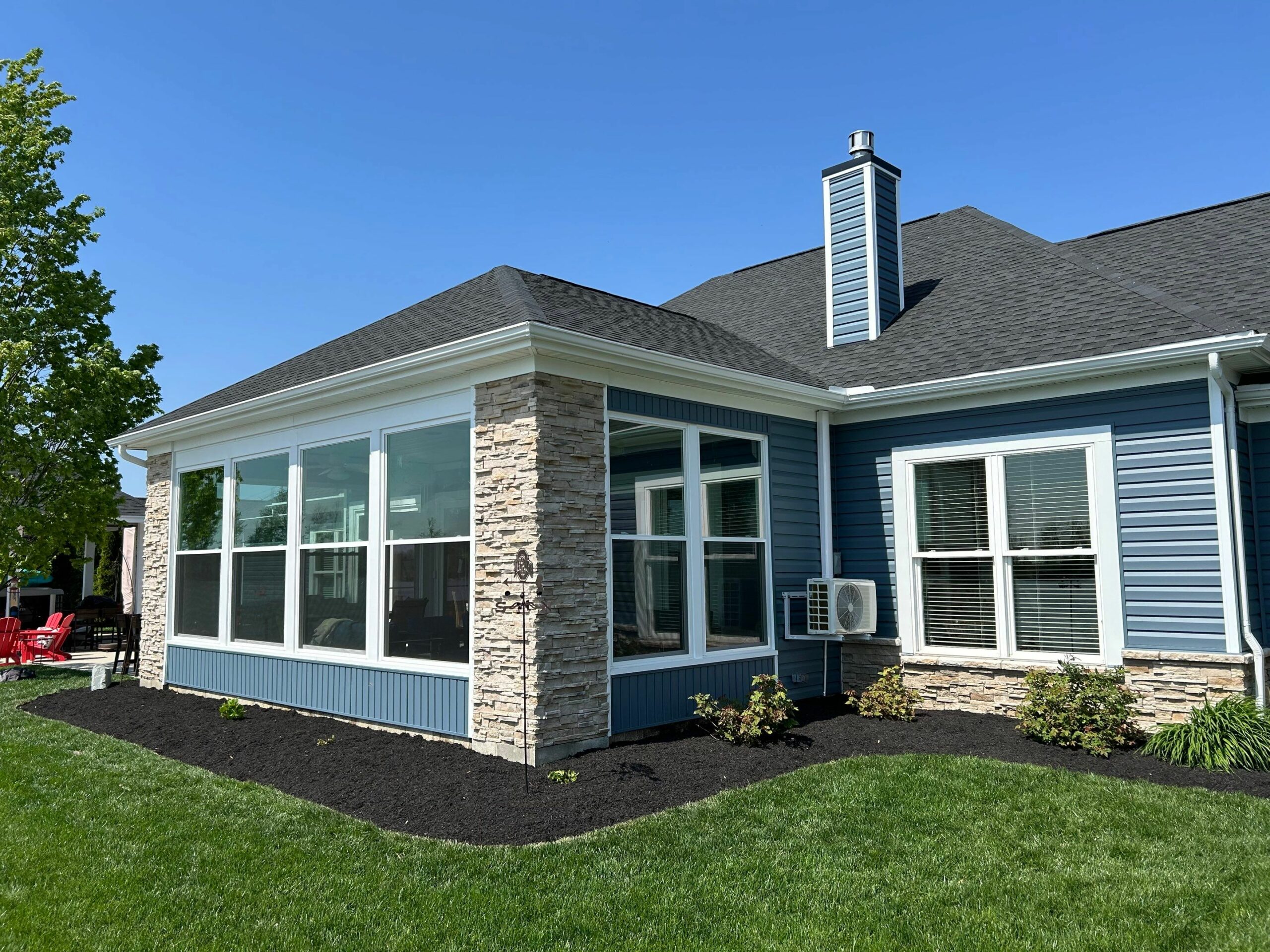 A beautiful home in Southwestern Ohio with new siding and roofing.